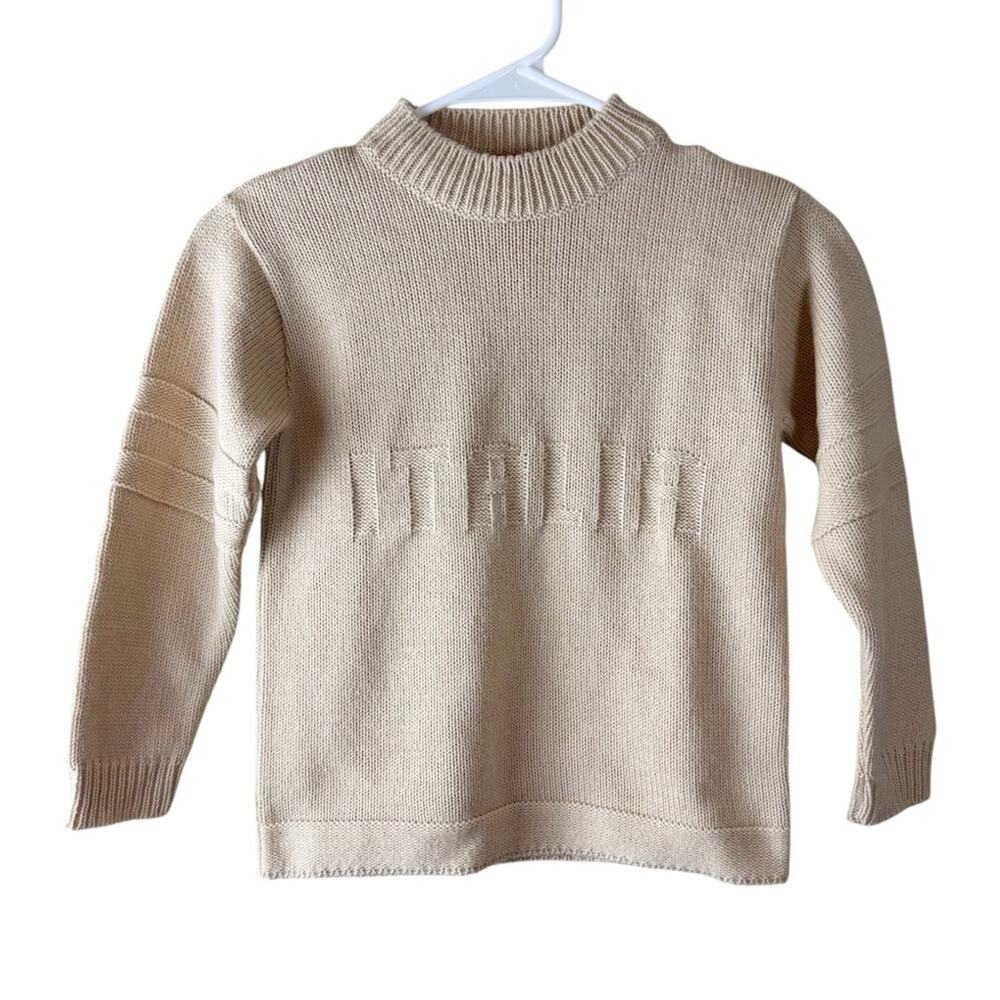 Bouling Italy Italia Wool Sweater Sz 5 NEW